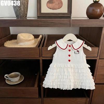 Váy Nhiều Tầng Họa Tiết Màu Trắng Cho Bé Gái 1-8 Tuổi MINTSCLOSET Quảng Châu - GV0438