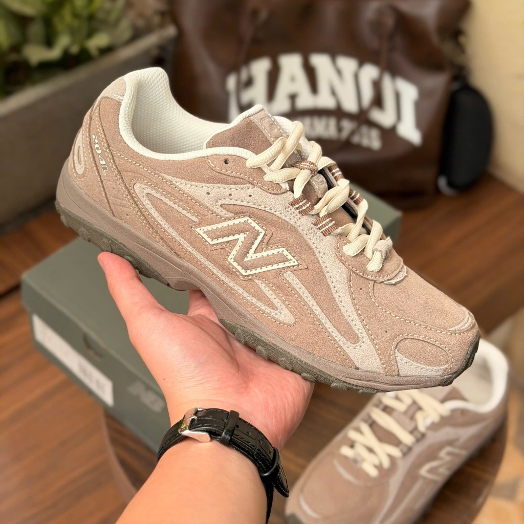 [Hàng Best Quality] Giày Thể Thao_Newbalancee 204L Nâu Kem Siêu Hot Trend Cực Đẹp