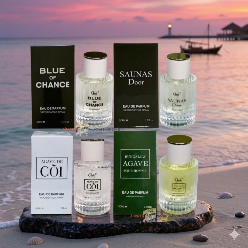 Nước Hoa Nam 50ml Choilic Blue, Saunas, Ageva Xanh Trắng Nam Tính Lịch Lãm