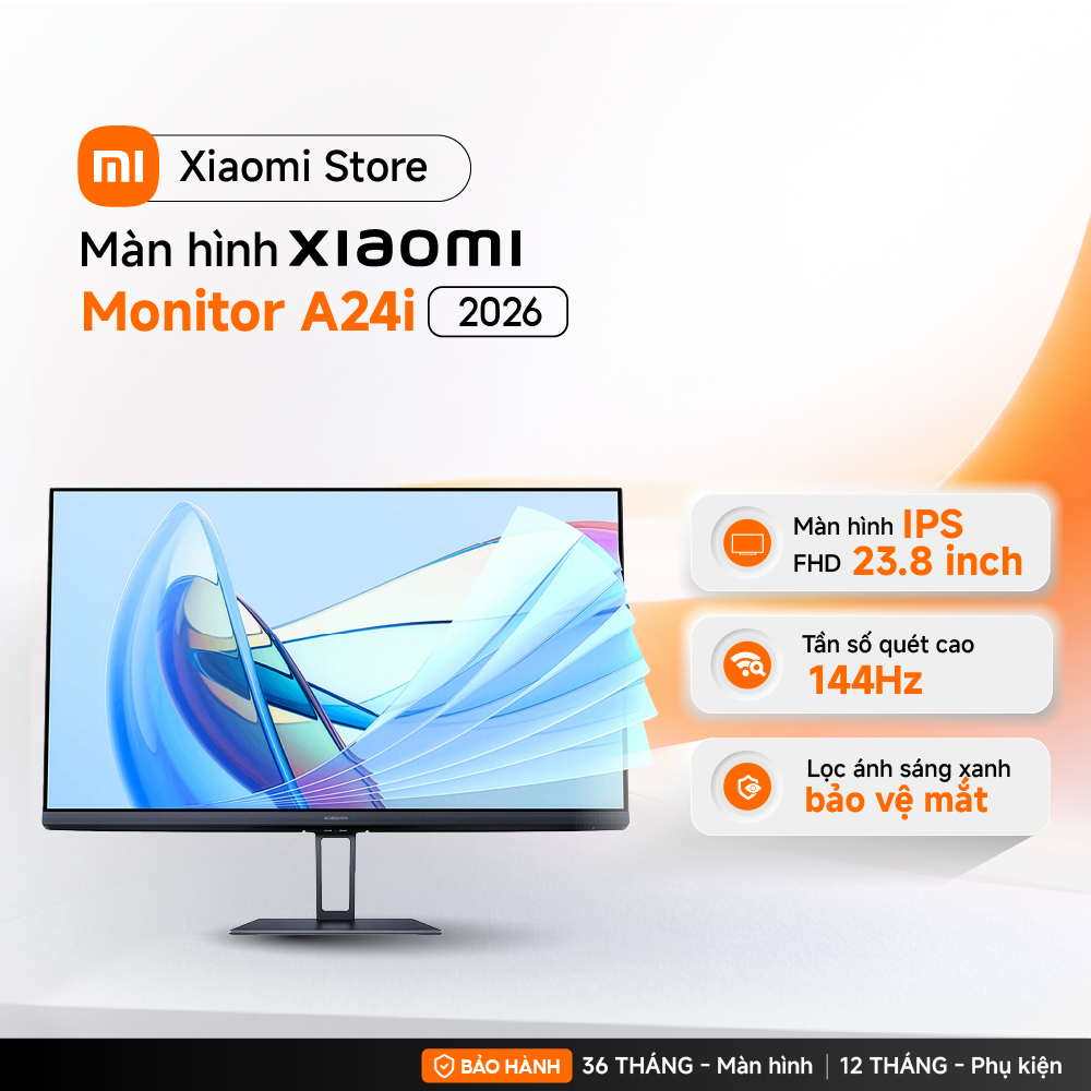 Xiaomi Màn hình Monitor A24i | Bảo vệ mắt | FHD 23.8 inch - BH 3 năm chính hãng