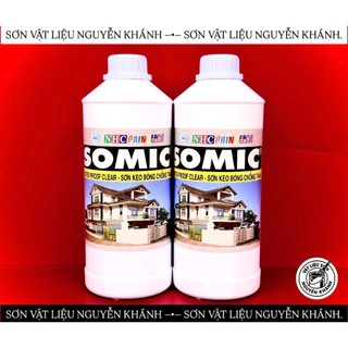 Keo Chống Thấm Trong Suốt SOMIC Waterproof Clear – Sơn Keo Bóng Chống Thấm, Giữ Màu Gốc