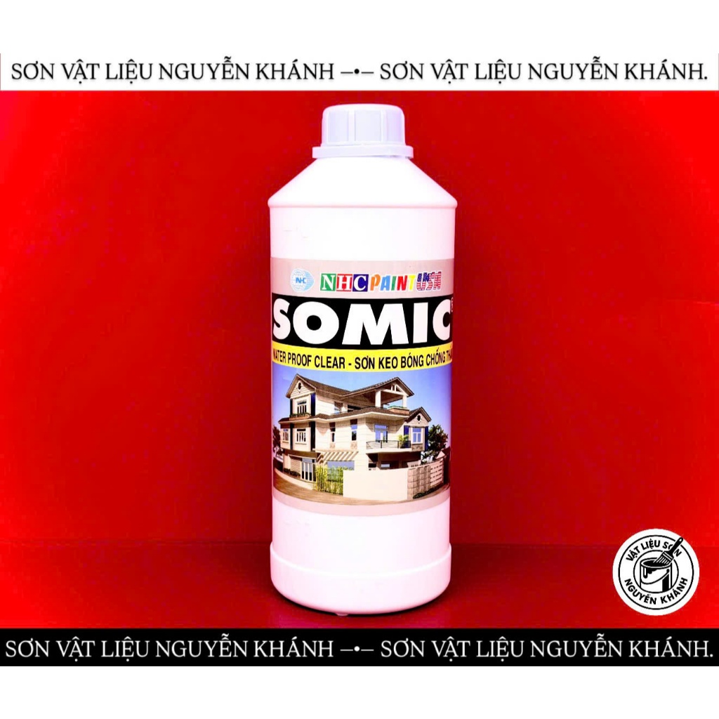 Keo Chống Thấm Trong Suốt SOMIC Waterproof Clear – Sơn Keo Bóng Chống Thấm, Giữ Màu Gốc