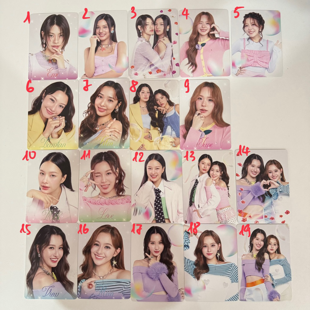 [BBFF GMMTV] Card random MilkLove NamtanFilm EmiBonnie JuneMewnich ViewMim