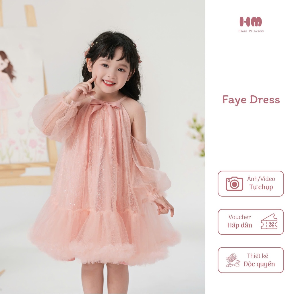 Váy công chúa bé gái Hami - HM66 - Faye Dress