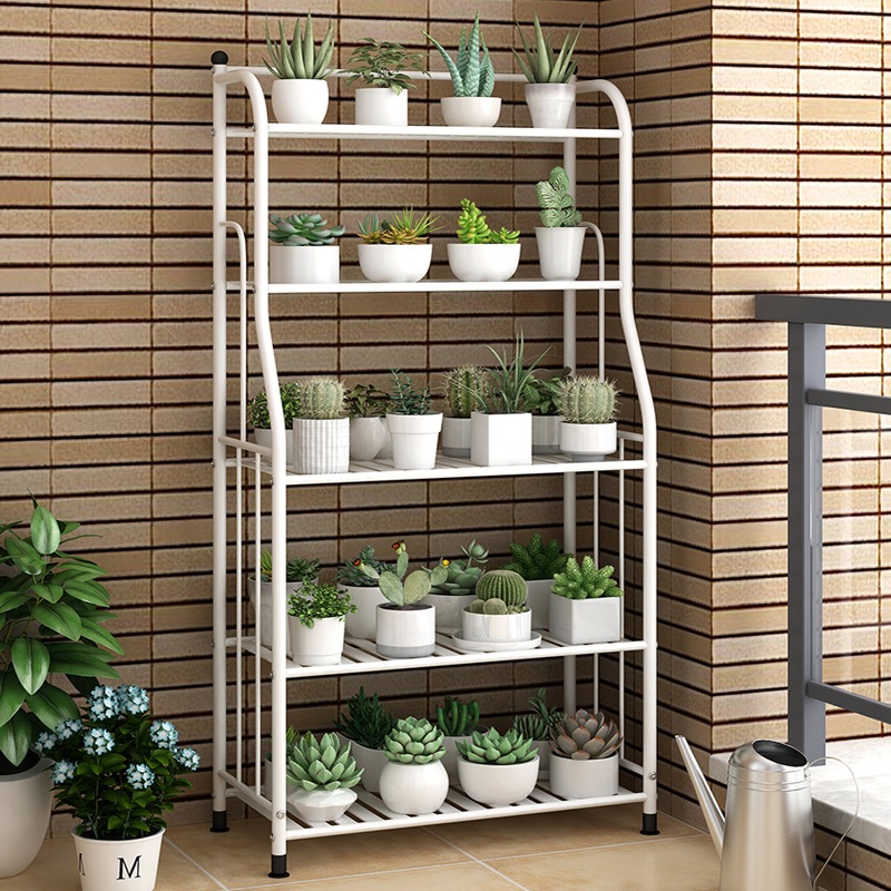 【Local seller】Kệ Kệ sách Kệ sắt Bếp nhiều tầng Kệ lò vi sóng Kệ nhà tắm Kệ hoa ban công Kệ trang trí