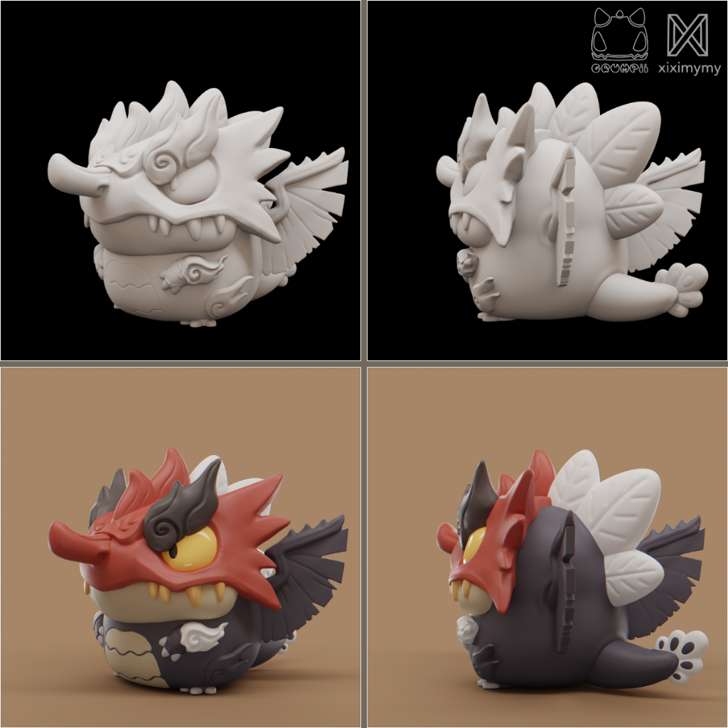 Phôi resin mô hình Tengu - Grumpii ArtToys - Paint it yourself