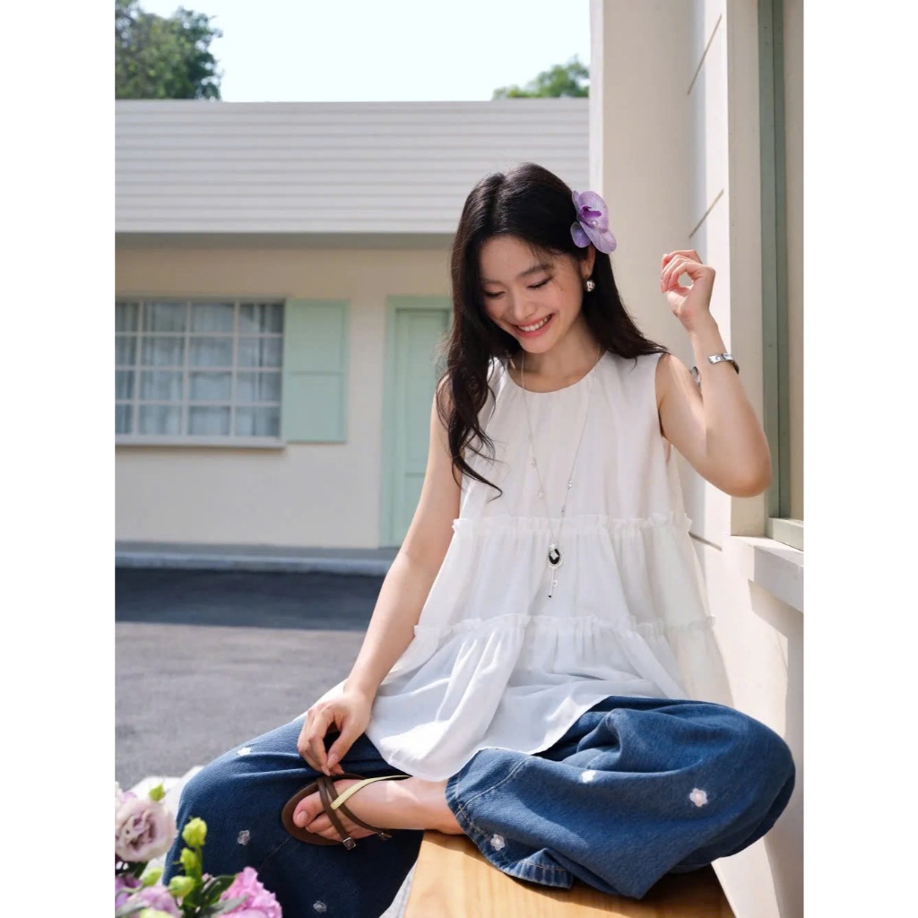 [SẴN S] Áo baby doll cổ tròn cover Kuose