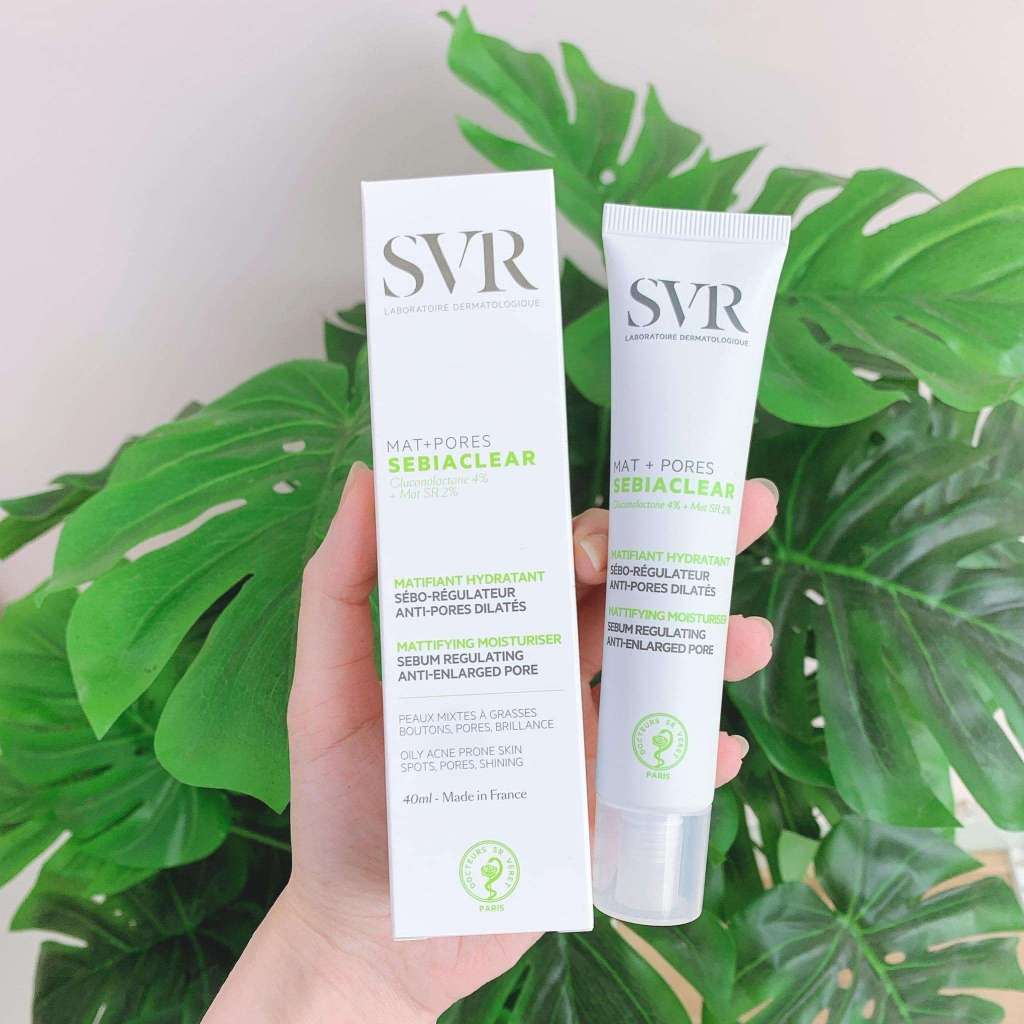 Kem Dưỡng Hỗ Trợ Kiềm Dầu, Se Nhỏ Lỗ Chân Lông Sebiaclear Mat + Pores 40ml SVR | BigBuy360 - bigbuy360.vn