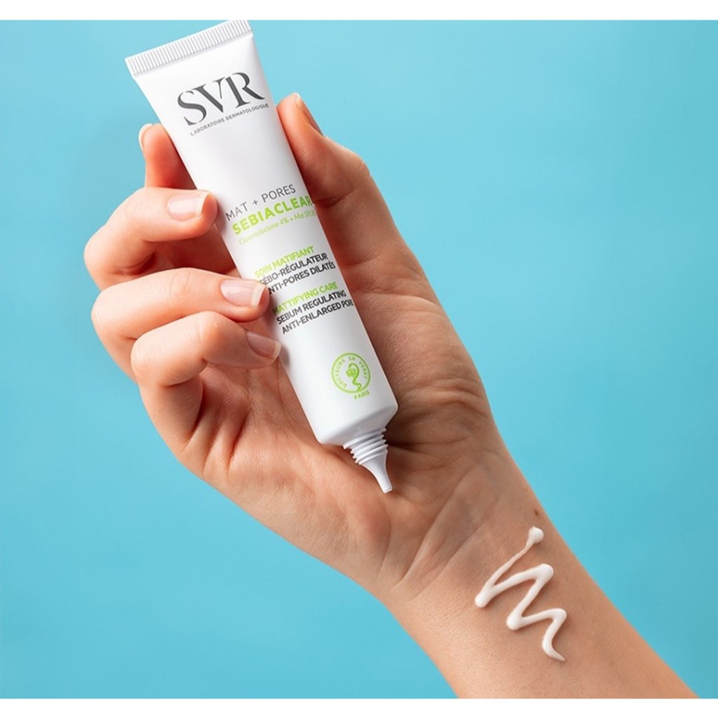 Kem Dưỡng Hỗ Trợ Kiềm Dầu, Se Nhỏ Lỗ Chân Lông Sebiaclear Mat + Pores 40ml SVR | BigBuy360 - bigbuy360.vn