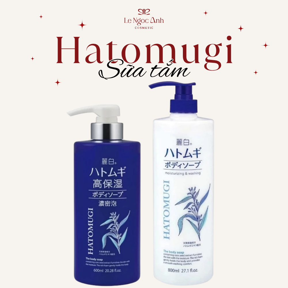 [Hàng Công ty] Sữa Tắm Dưỡng Ẩm Hatomugi The Body Soap 800ml