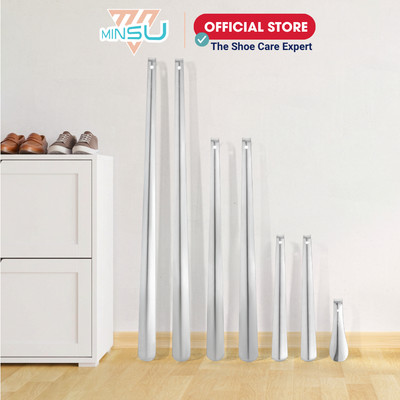 Cây Đón Gót Giày MINSU Shoehorn M2435 Dụng Cụ Hỗ Trợ Mang Xỏ Giày Bằng Inox Dành Cho Nam Nữ