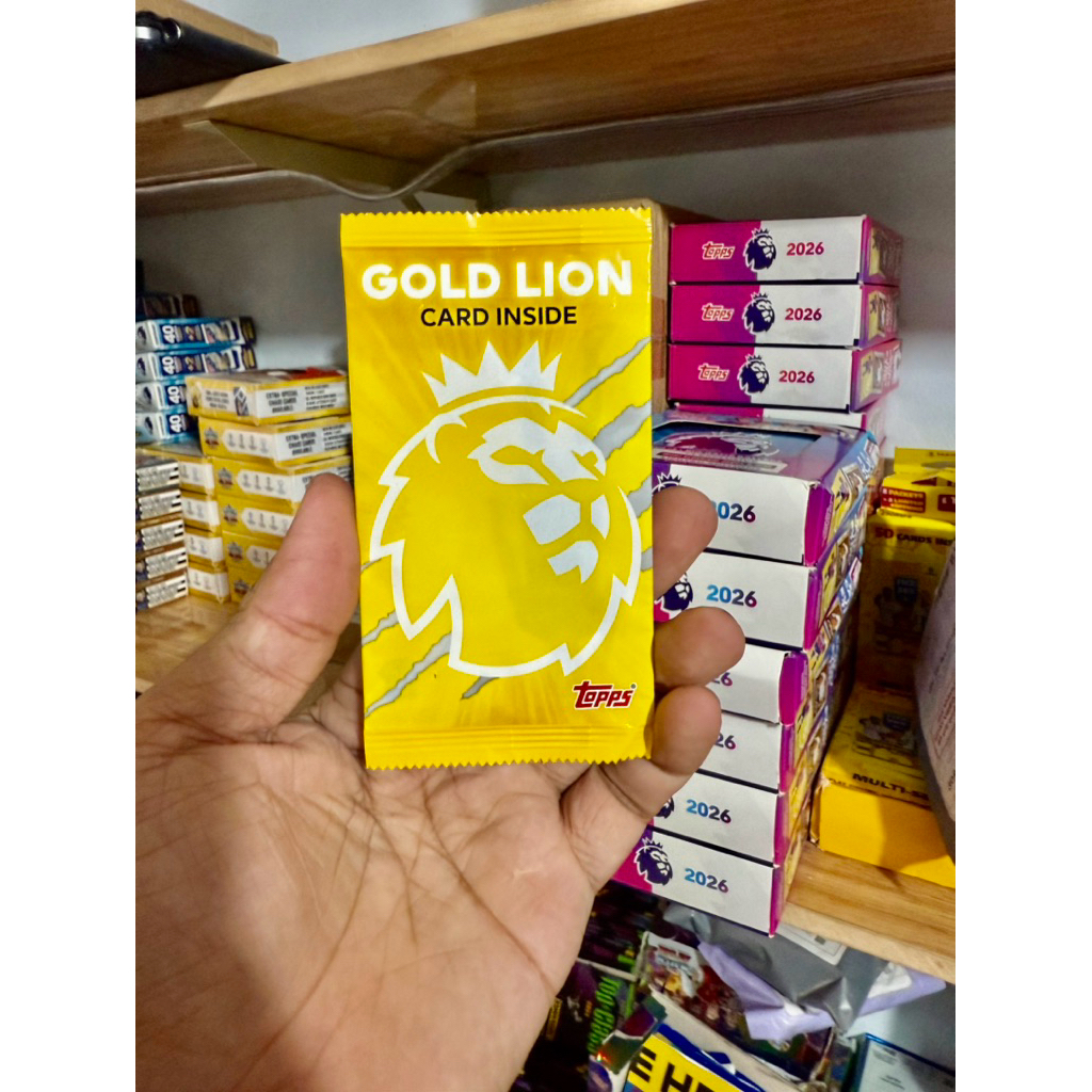 [ Topps 2026 Gold Lion Limited Pack ] Gói Thẻ Cầu Thủ Bóng Đá Topps EPL Gold Lion Limited Pack 2026 