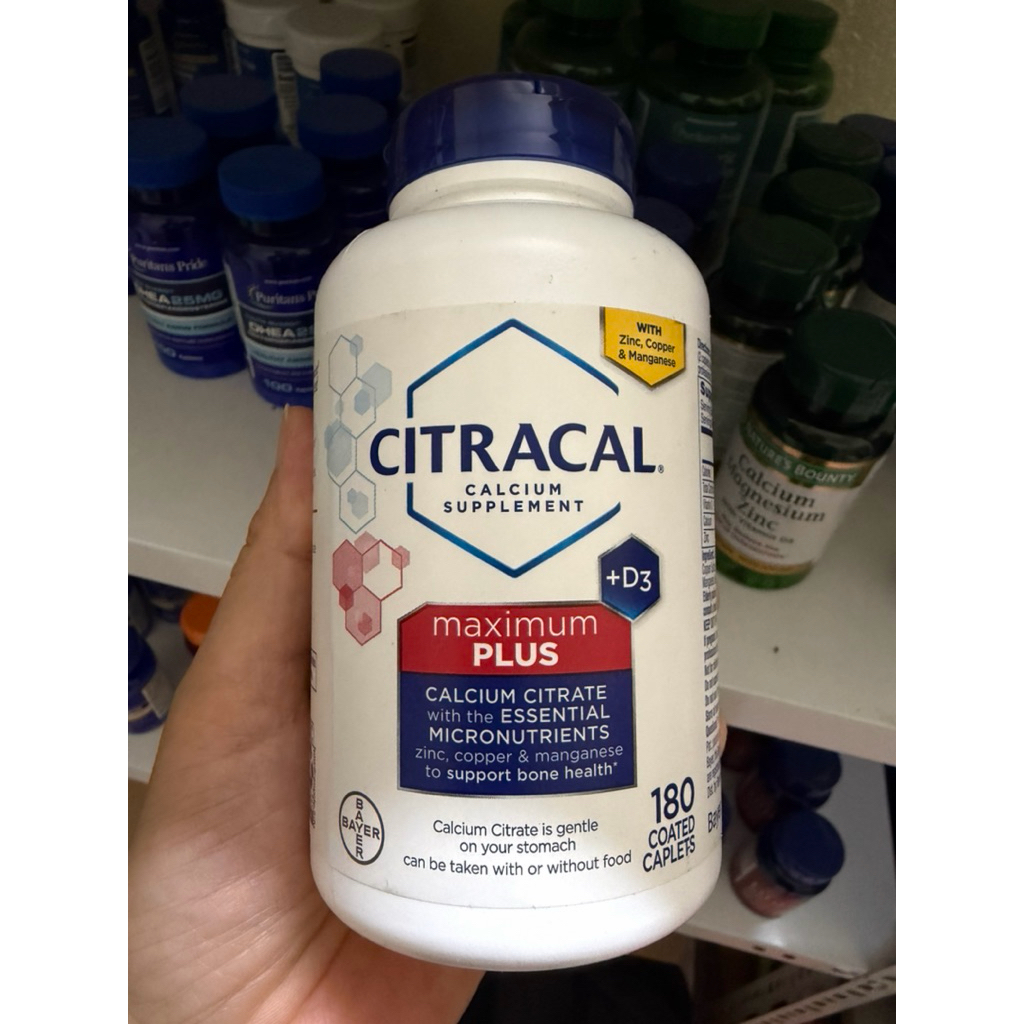 Viên uống Canxi Citracal Maximum Plus + D3 (180 viên – Mỹ)