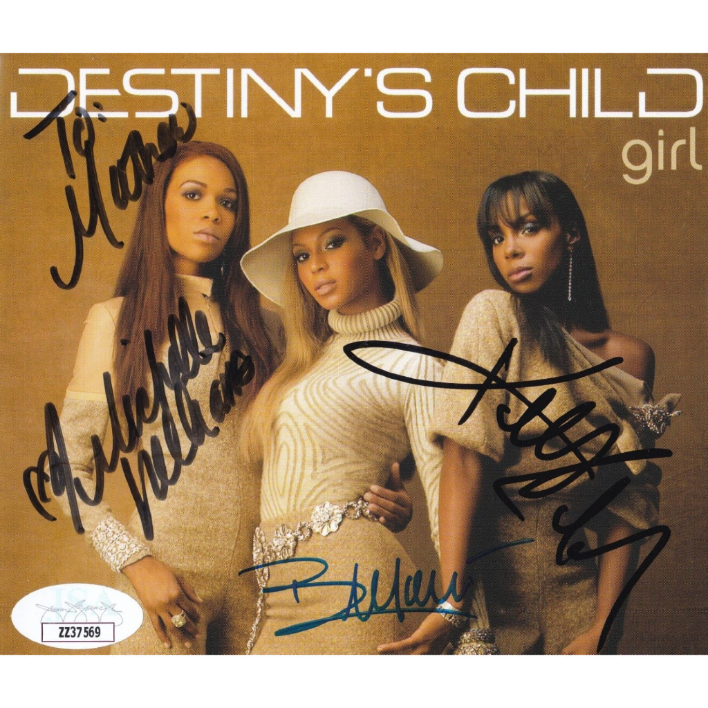 Chữ ký tay Beyonce Knowles Destiny's Child (12x12cm) có chứng nhận