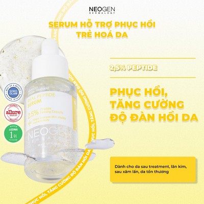 [HOT] Serum Phục Hồi Trẻ Hoá Da 2,5% Peptide Sinh Học Neogen Dermalogy Real Peptide Serum 30ml