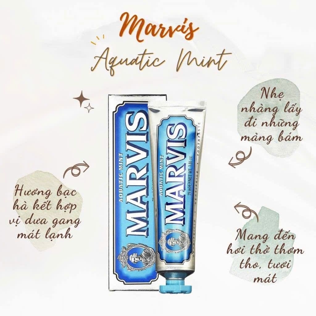 Kem Đánh Răng MARVIS Smoker Whitening Mint 85ML