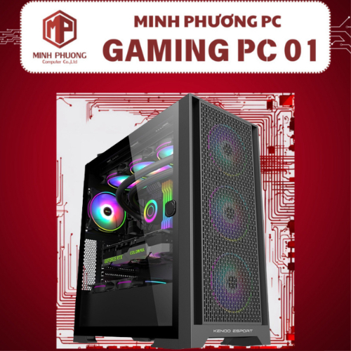 Bộ máy tính bàn - linh kiện PC Gaming 01A (i5 12400f/ 16GB/ H610M/ SSD 500GB/ RTX 6500XT/ No OS)