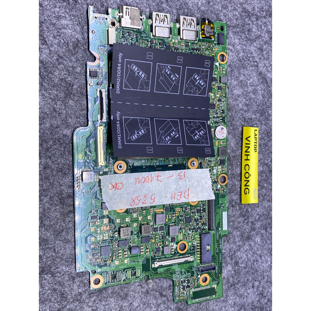 MAINBOARD LAPTOP DELL INSPIRON 13-5368 CPU I3 gen7 ZIN THÁO MÁY