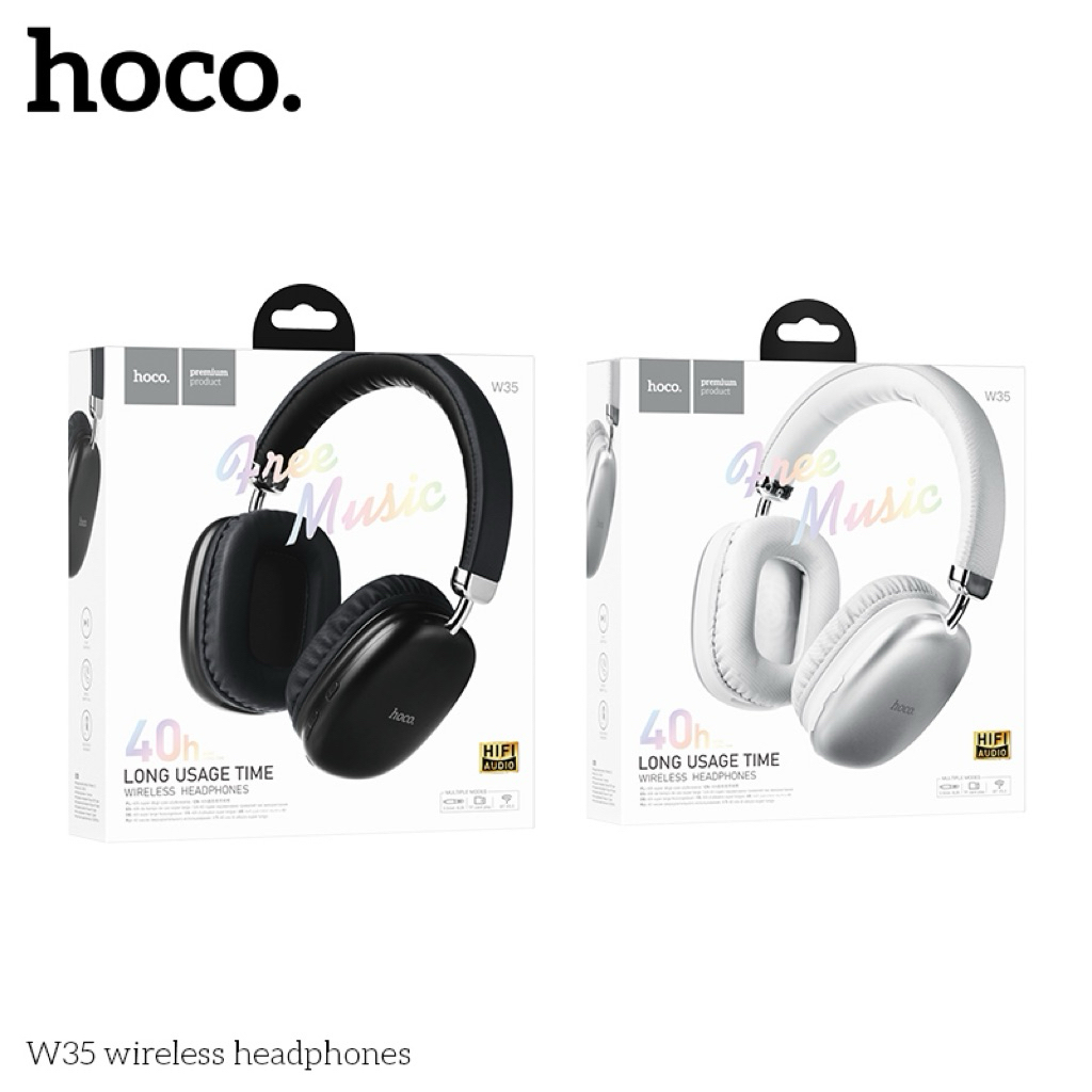 TAI NGHE TRÙM TAI HOCO W35 WIRELESS HEADPHONES