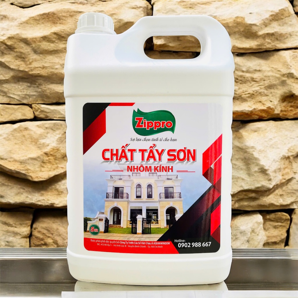 Chất tẩy sơn nhôm kính ZIPPRO can 5 Lít