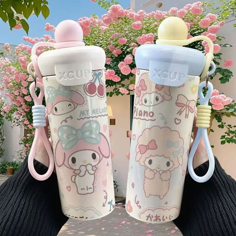 Ly giữ nhiệt hoạt hình My Melody Kuromi ly thép không gỉ 316 cho nam và nữ