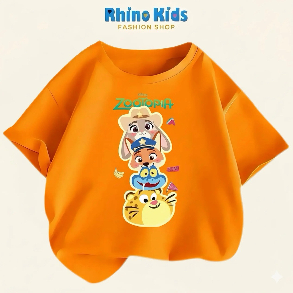 RHINO KIDS FASHION SHOP _ Áo thun bé trai chất liệu cotton 4 chiều sản xuất tại Việt Nam AZ101