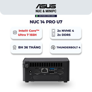 Mini PC ASUS NUC 14 Pro (RNUC14RVHU700001I) - Intel Core Ultra 7 155H, DDR5 RAM, SSD NVMe