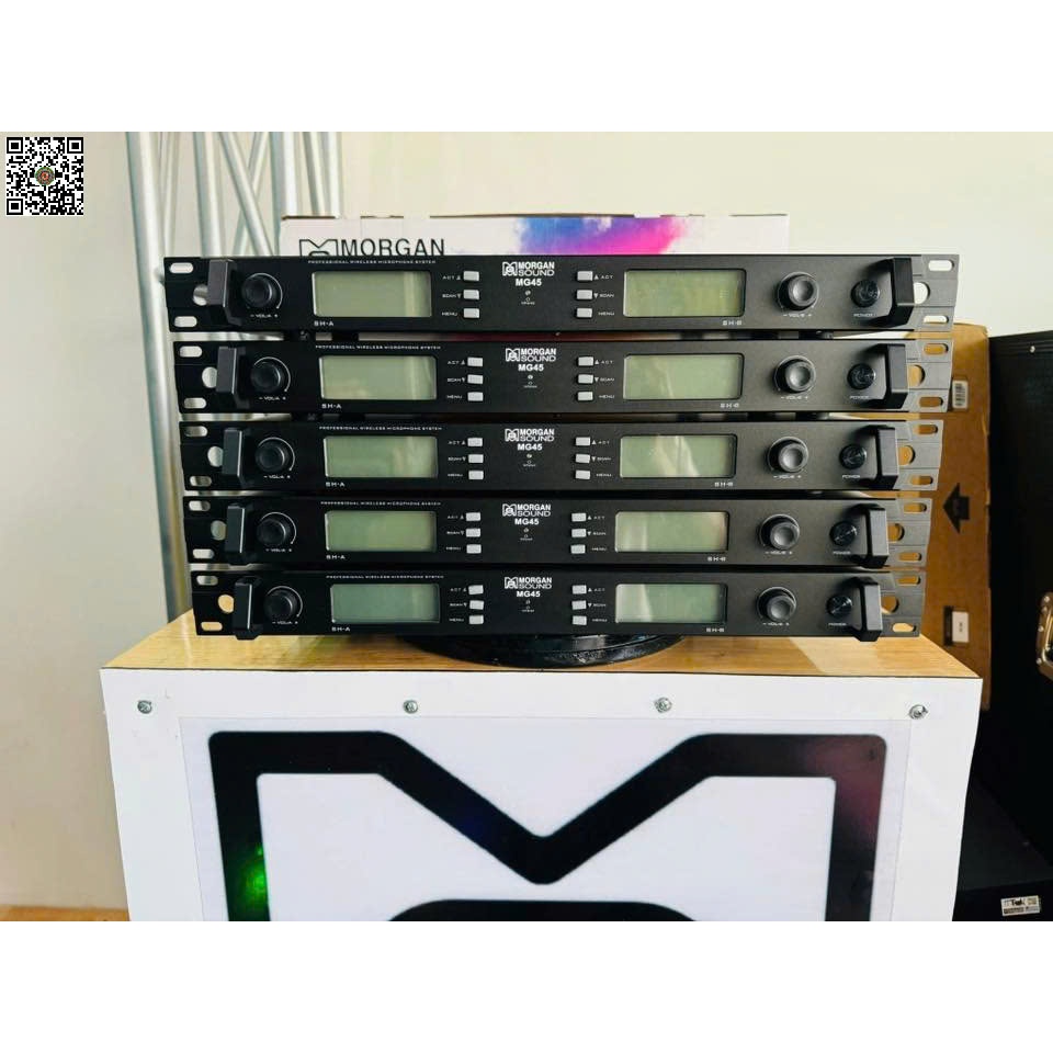 Micro Không Dây Morgan Sound MG45 - Chống Hú Ổn - Sóng Mạnh - Hát Karaoke Gia Đình Hay