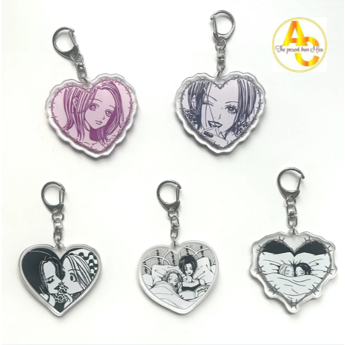 Móc khoá NANA Double Side Keychain, Nana Osaki, Nobuo Terashima, Nana Komatsu, Ren Honjo, Takumi Ich