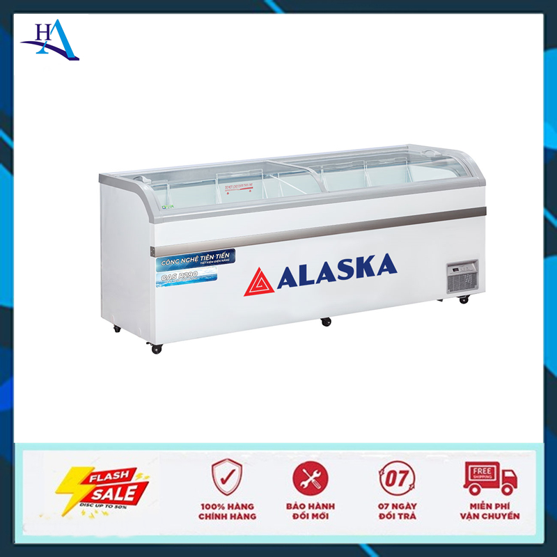 Tủ đông Alaska KC-550 mặt kính cong 765 lít (Free Ship Nội Thành TP.HCM-Ngoài Tỉnh Liên Hệ Shop)
