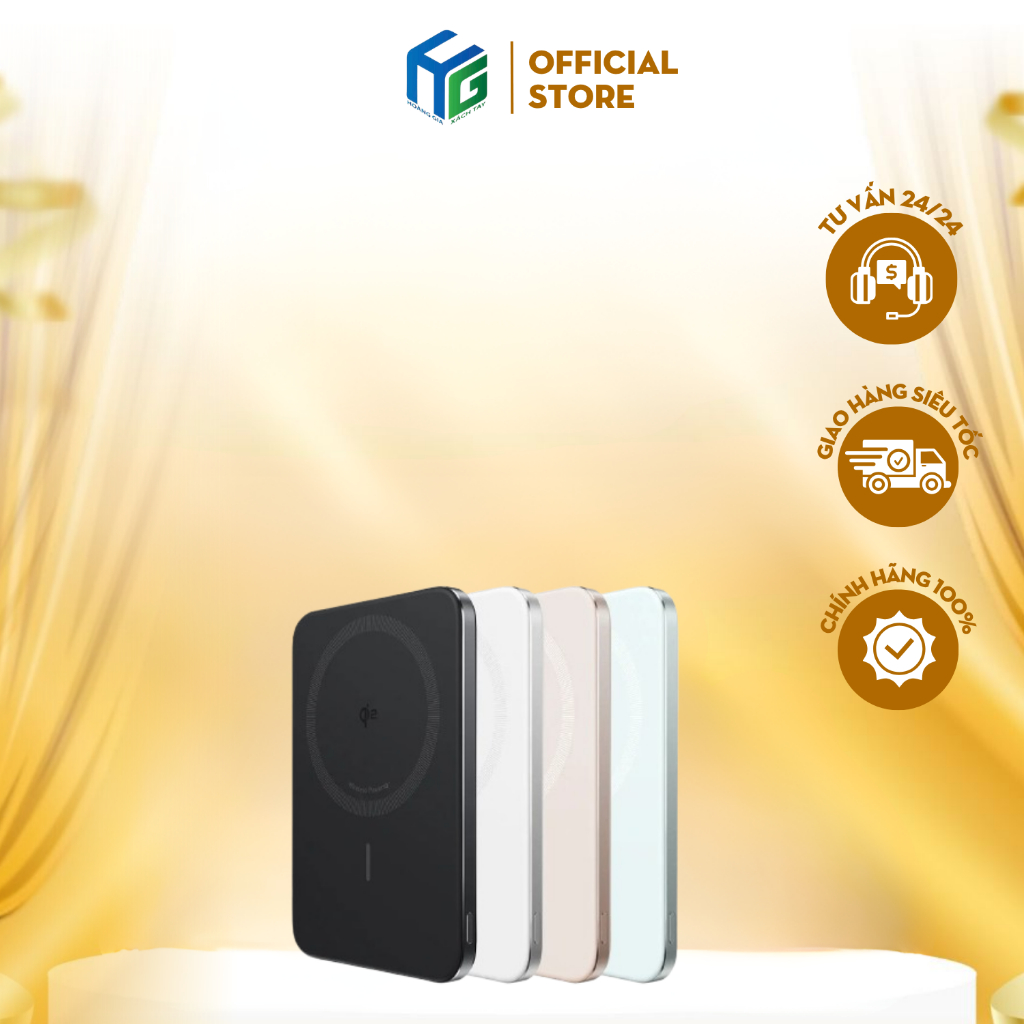 Pin dự phòng Anker Nano Maggo Ultra Slim Qi2 5000mAh A1665