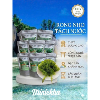 1 ký rong nho tách nước 10 gói 100g,loại 1 tách nhiệt xuất nhật