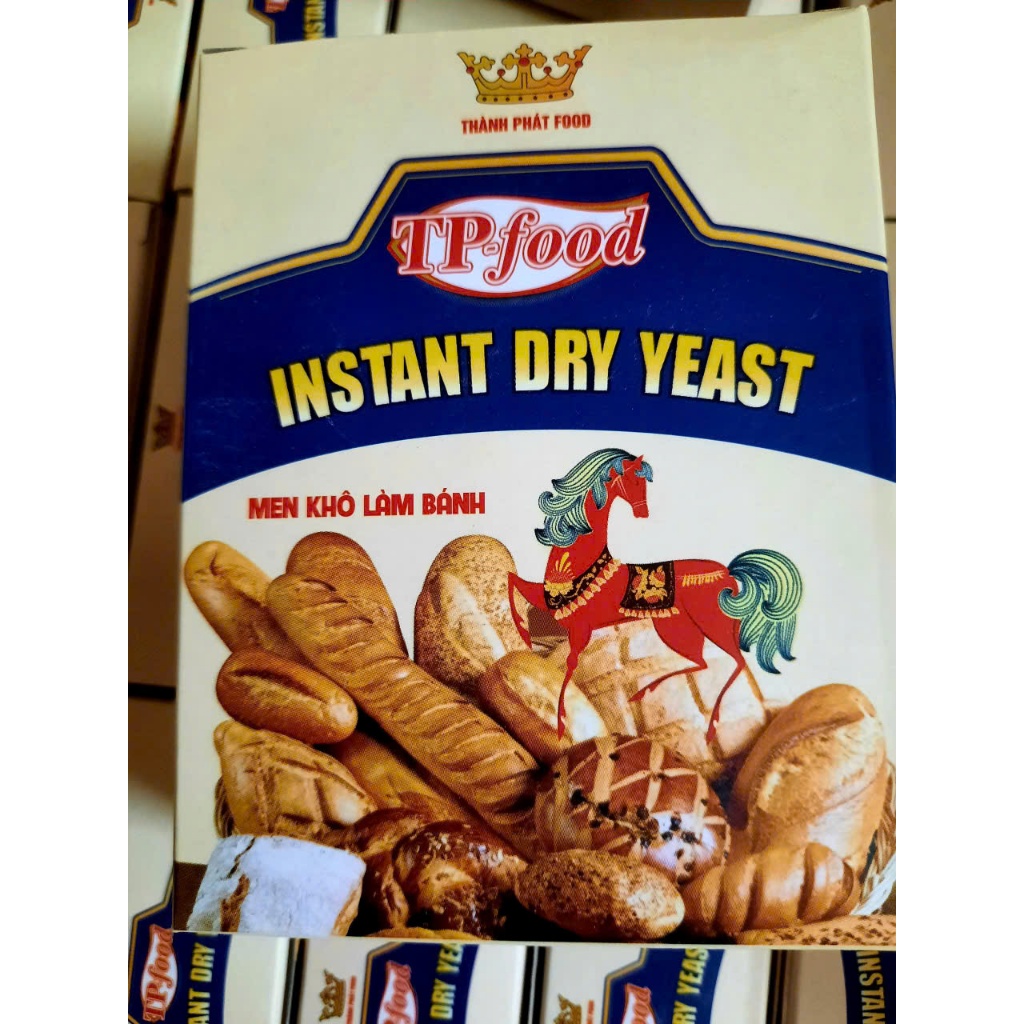 men nở làm bánh mì, men khô Instant dry yeast hộp 5 gói