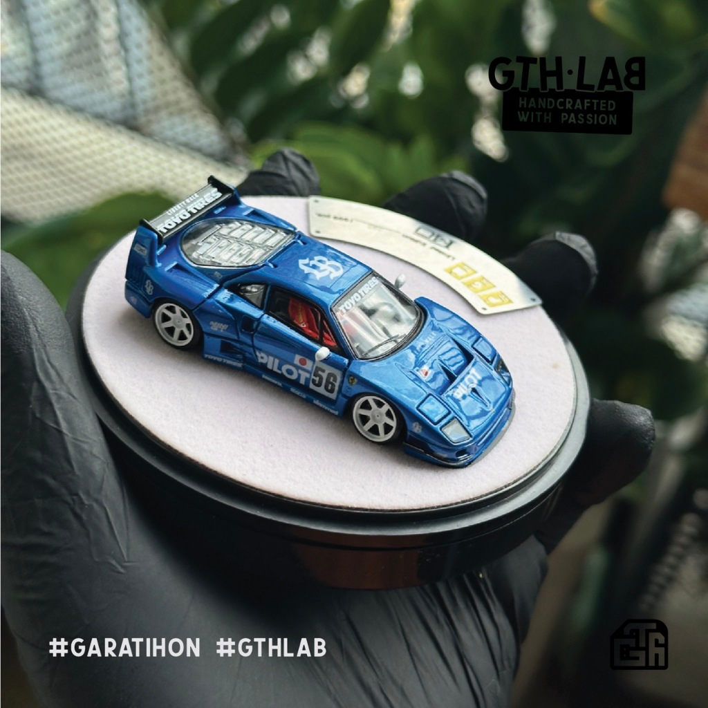 GTHLAB Decal nước LBWK Ferrari F40 Tokyo Auto Salon 2024 Pilot cho xe mô hình tỷ lệ 1:64