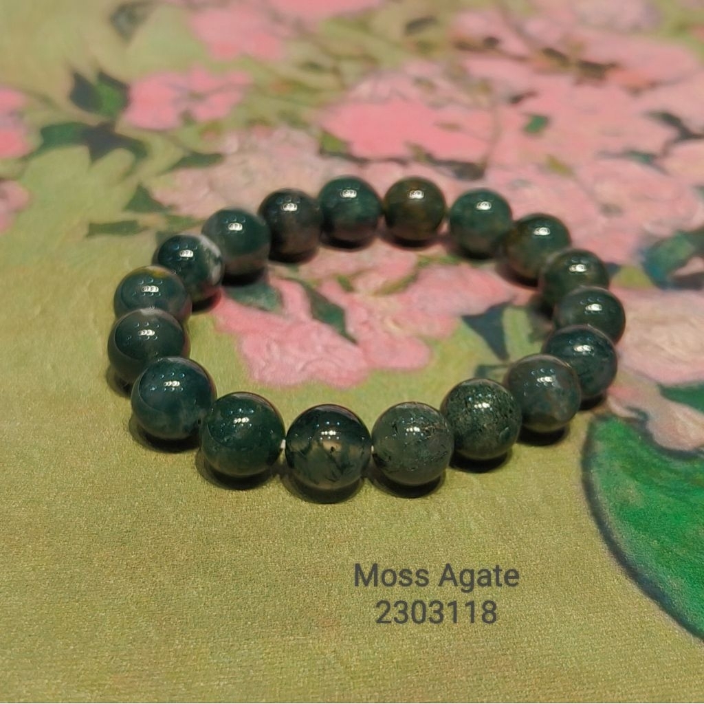 Moss Agate CTjade 2303118 The Lucky Bracelets