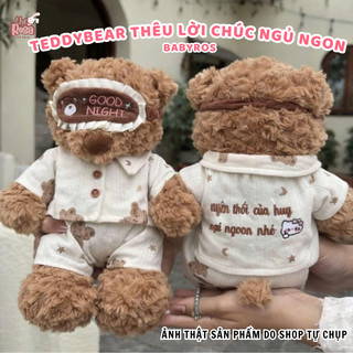 Gấu bông Ryan mặc Pyjama cao cấp, Teddy mặc đồ ngủ làm quà tặng đáng yêu