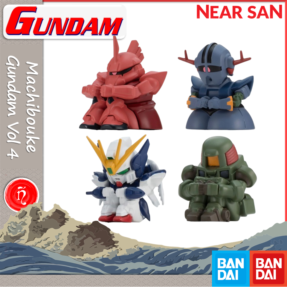 machibouke gashapon mobile suit gundam mô hình bandai robot mini chibi gacha vol 4