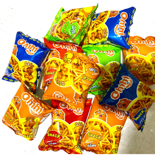 Combo 30 gói Bim Bim Snack Cọng Nhỏ Ohihi - Hương Vị Tuổi Thơ