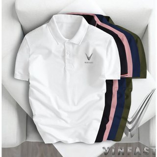 Áo Polo Hãng Xe Vinfast Nam Nữ, Form Slimfit, Vải Thun Co Giãn Thoáng Mát, Không Xù Lông