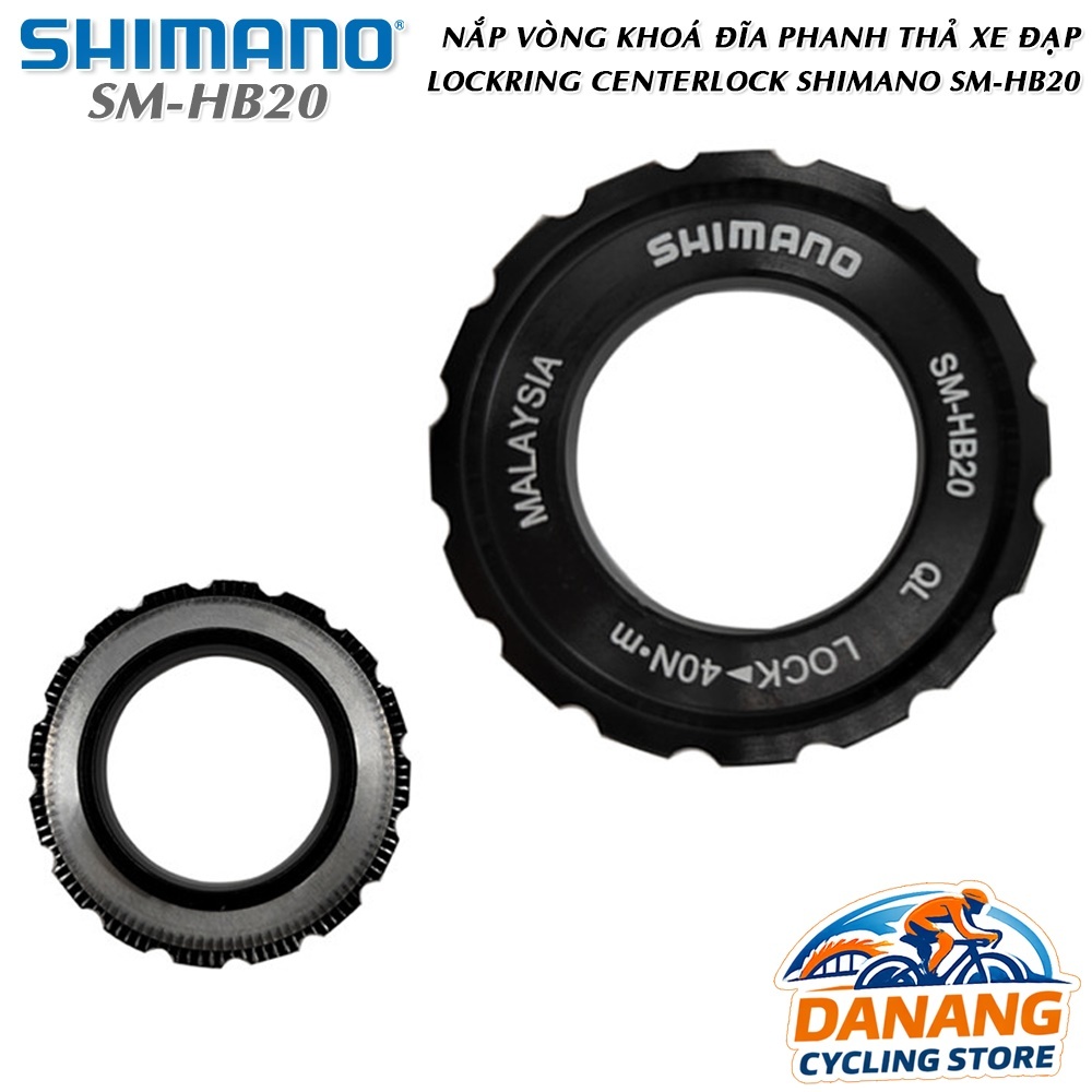 Nắp Vòng Khóa Đĩa Phanh Xe Đạp Center Lock Shimano SM-HB20 – Lockring Trục Moay Ơ, Chất Liệu Bền Chắc