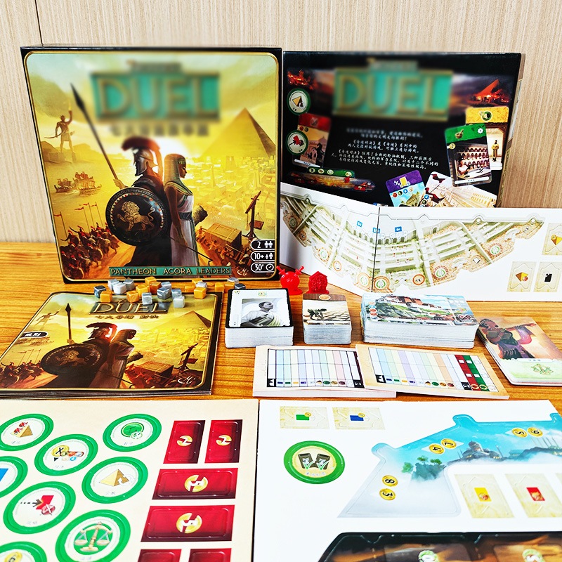 Trò Chơi Board Game 7 Wonders Duel Kèm 3 Phiên Bản PANTHEON , LEARERS, AGORA - Trò Chơi 2 Người Chiế