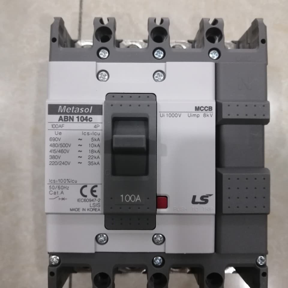 LS Át Khối ELCB chống rò 4 cực EBN104C 15A, 20A, 30A, 40A, 50A, 60A, 75A, 100A