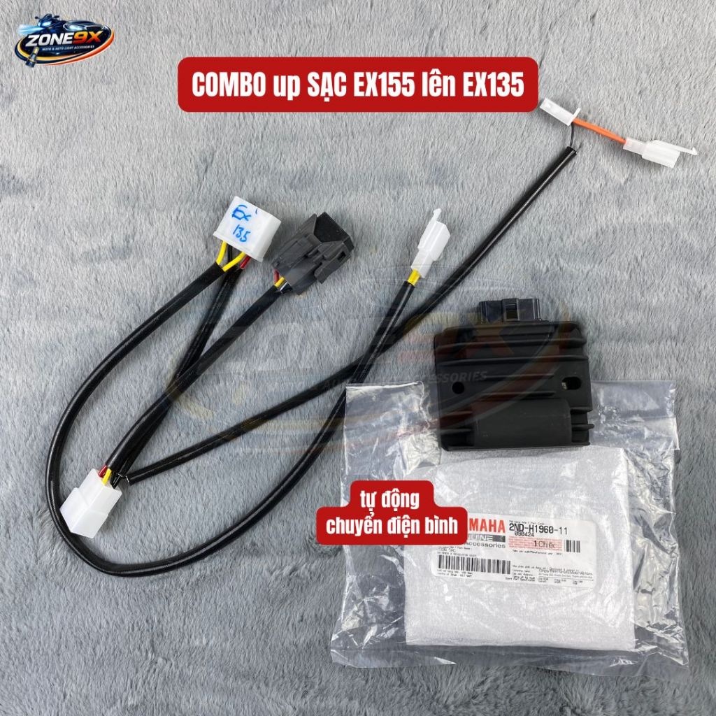Combo NÂNG CẤP Sạc cho Ex135 lên sạc Ex155 và Mạch Sạc có chuyển điện Bình hàng CHÍNH HÃNG