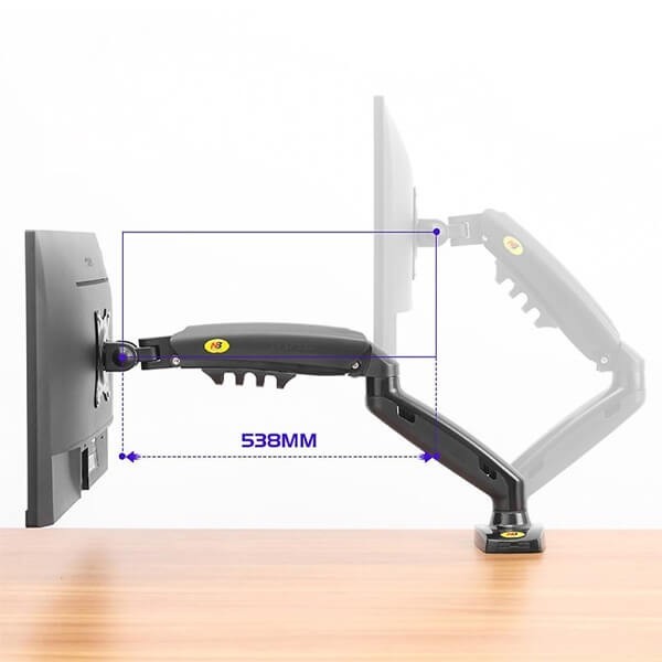 Giá Treo Màn Hình Máy Tính Gắn Bàn NB F80 17''- 30'' Inch - Bảo Hành 12 Tháng Hàng Chính Hãng