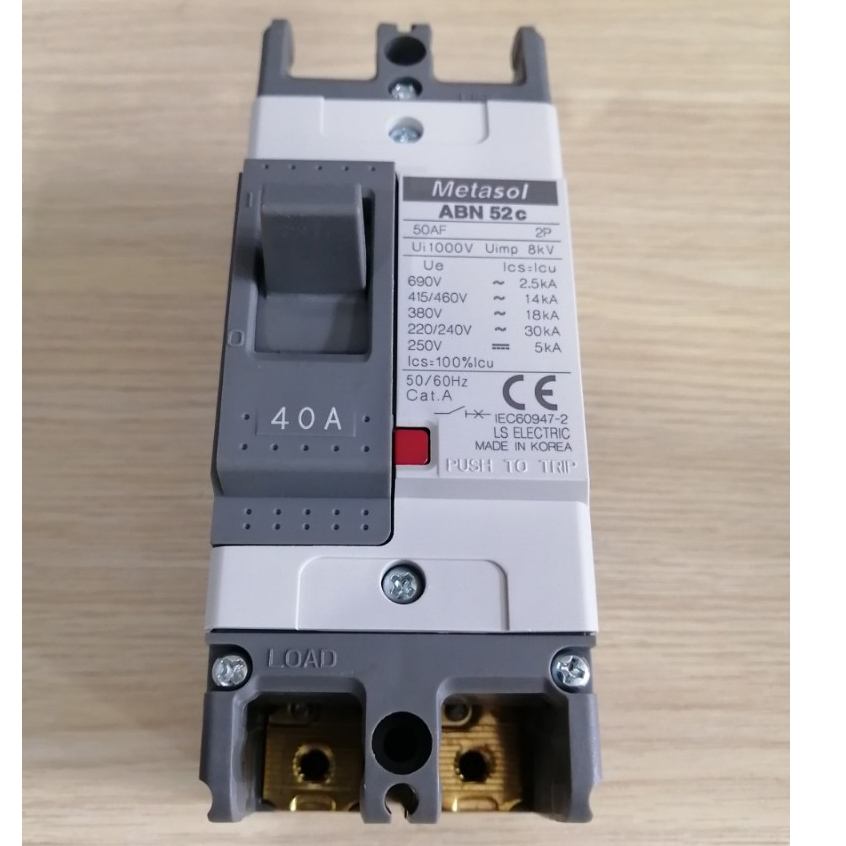 LS Át khối 2 pha MCCB ABN52c 15A, 20A, 30A, 40A, 50A