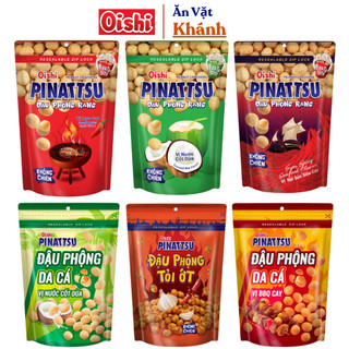 Combo Snack Nhân Đậu Phộng Pinattsu Oishi gói 80g - HÀNG CHÍNH HÃNG