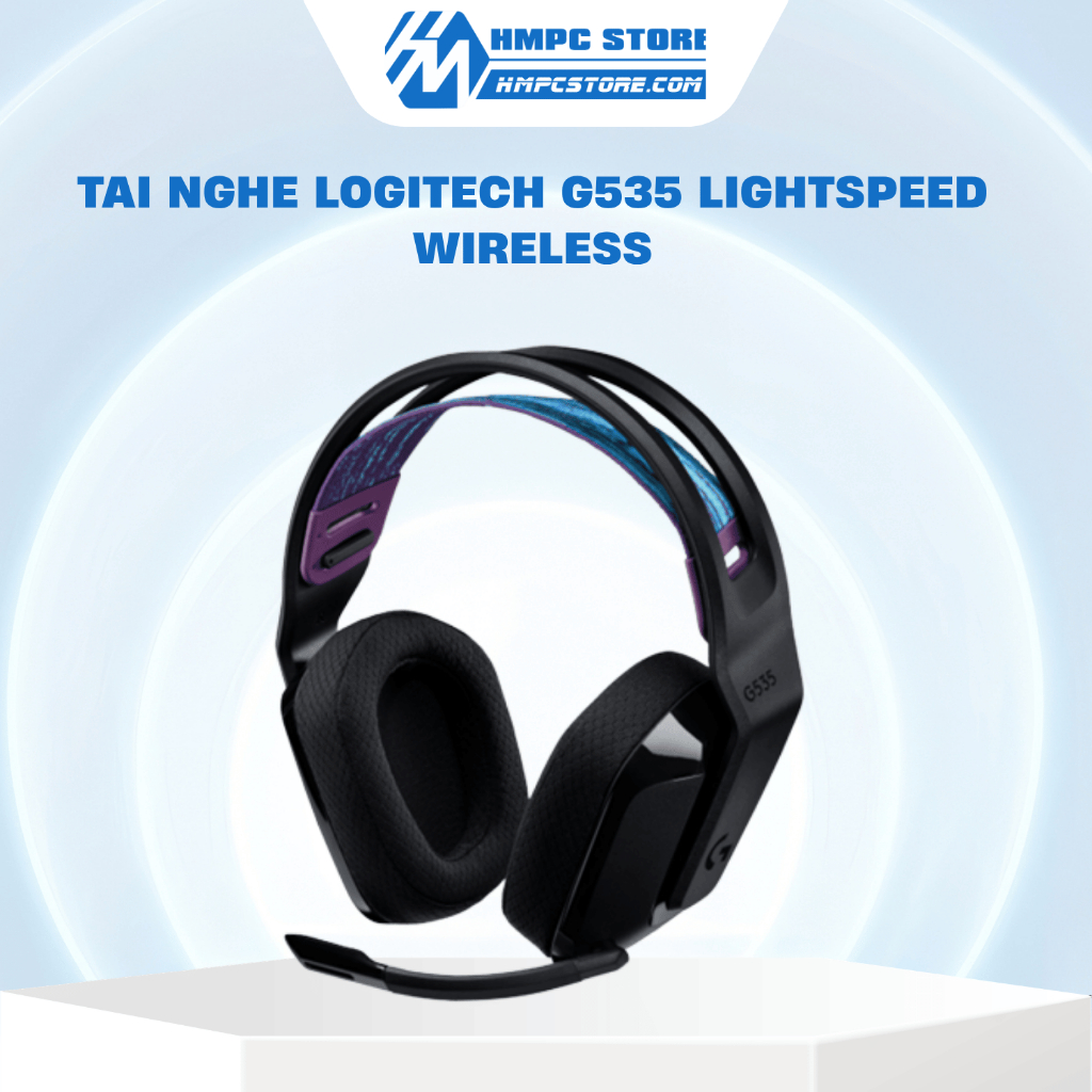 Tai nghe Logitech G535 LIGHTSPEED Wireless | Thời lượng pin lên đến 33 giờ | Bảo hành 24 tháng