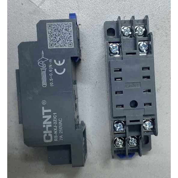(Chint) Đế rơ le trung gian 8 chân dẹp nhỏ  RS-NXJ-2Z/C1 (PTF08A, DTF-08A,CZY08B-01) hàng  chất lượn