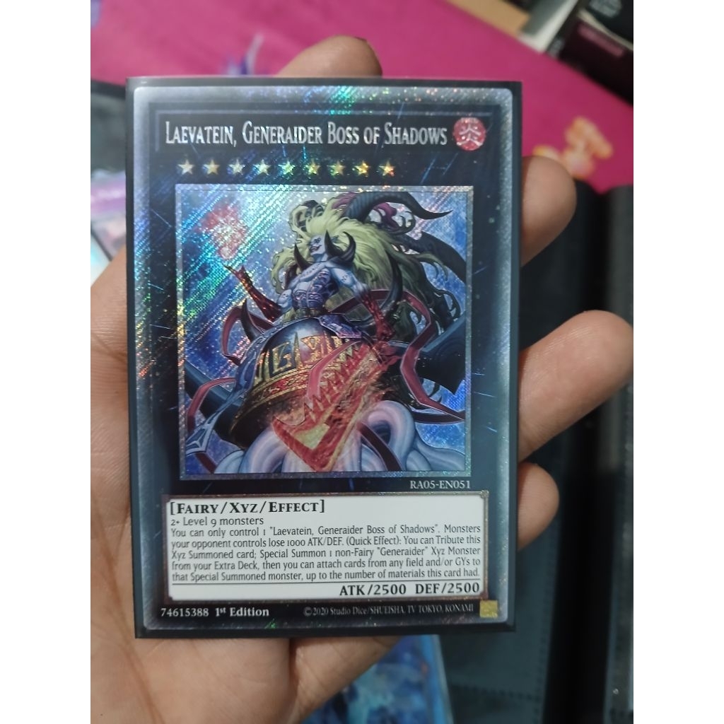 [Yugioh Biên Hòa Store] 1 lá thẻ bài Laevatein, Generaider Boss of Shadows Platinum Secret Rare