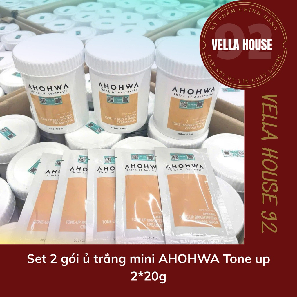 ( Hàng công ty) Set 2 gói ủ trắng mini AHOHWA 20g*2